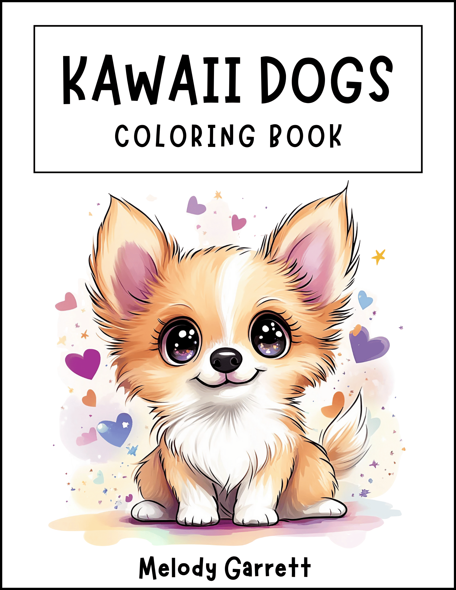 Kawaii Dogs Coloring Book